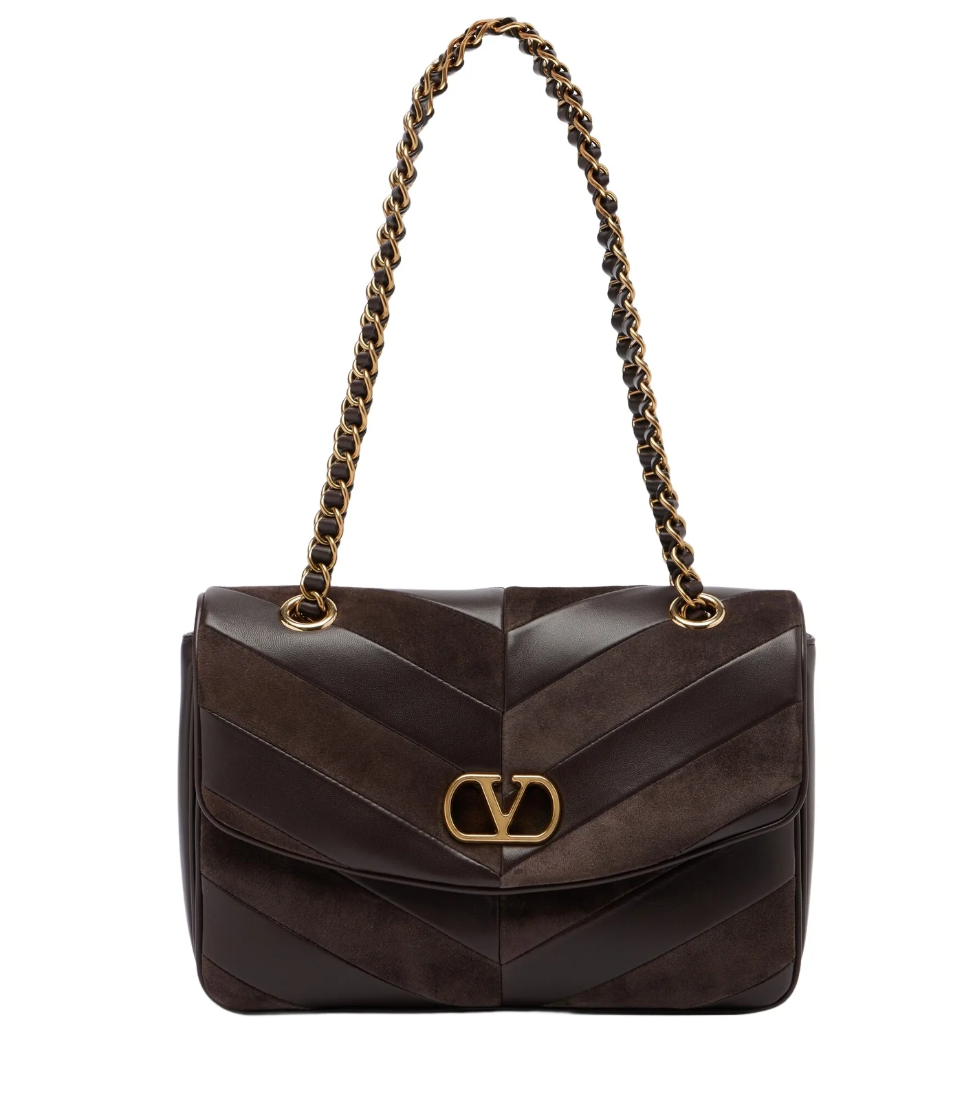 Djuna Medium chevron leather shoulder bag Djuna Medium chevron leather shoulder bag
