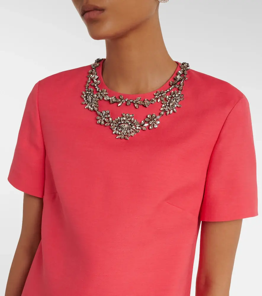 Valentino Garavani Crepe Couture embellished minidress | Thumbnail 3 Valentino Garavani Crepe Couture embellished minidress | Thumbnail 3