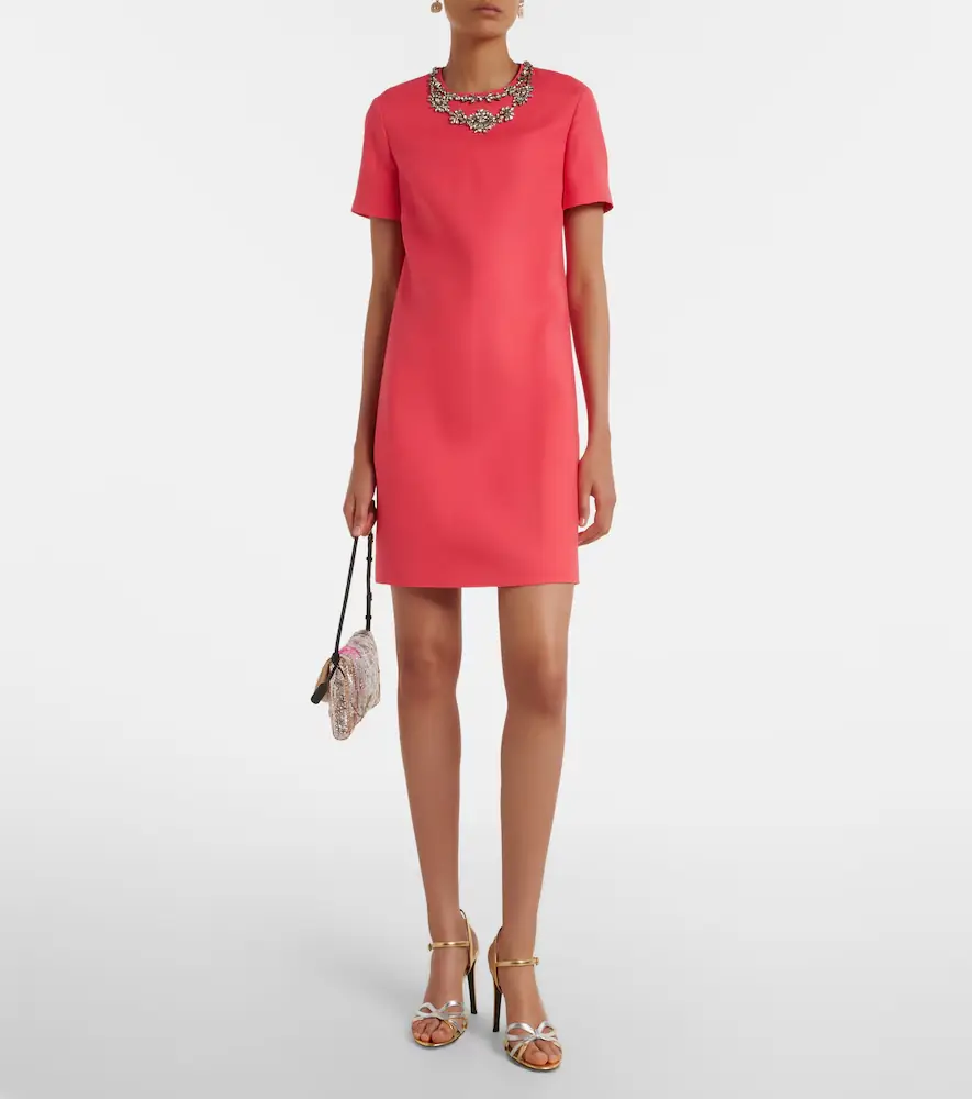 Valentino Garavani Crepe Couture embellished minidress | Thumbnail 4 Valentino Garavani Crepe Couture embellished minidress | Thumbnail 4