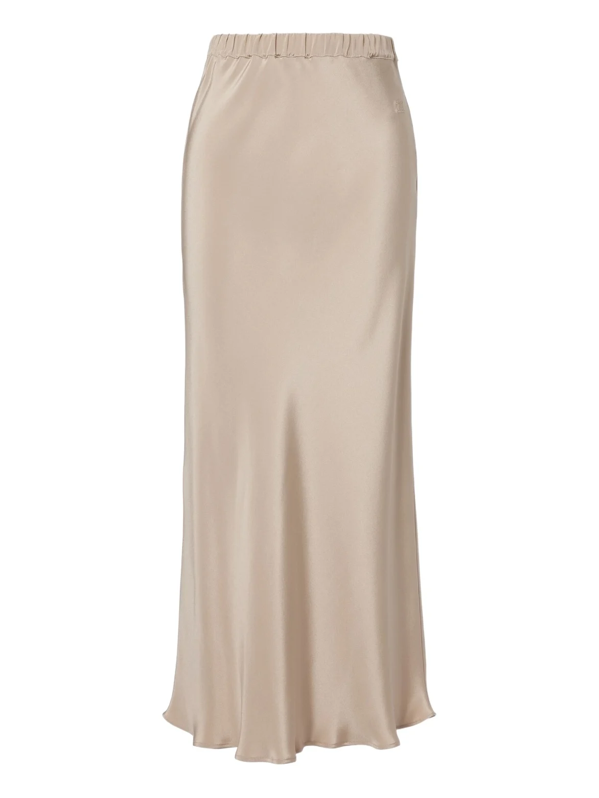 Silk satin slip skirt