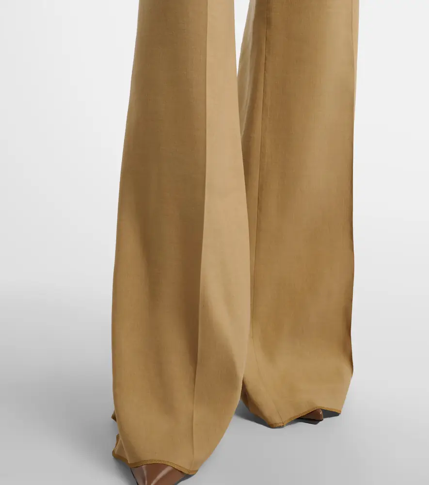 Max Mara Linen and silk twill wide-leg pants | Thumbnail 3