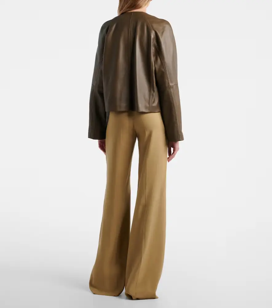 Max Mara Linen and silk twill wide-leg pants | Thumbnail 6