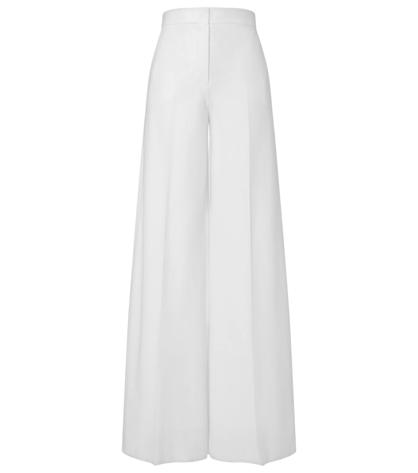 Cotton piqué wide-leg pants Cotton piqué wide-leg pants