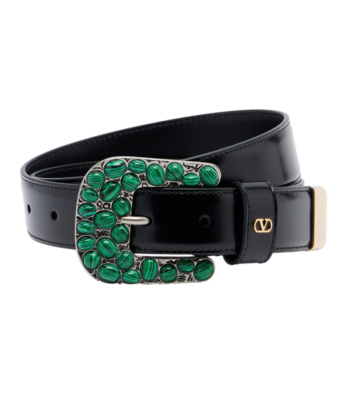 Valentino Garavani VLogo embellished leather belt