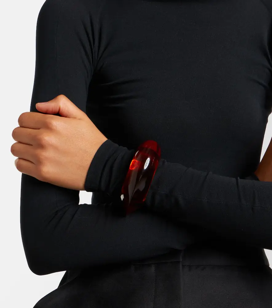 Alaïa Alaïa Leopard-print cuff bracelet | Thumbnail 4