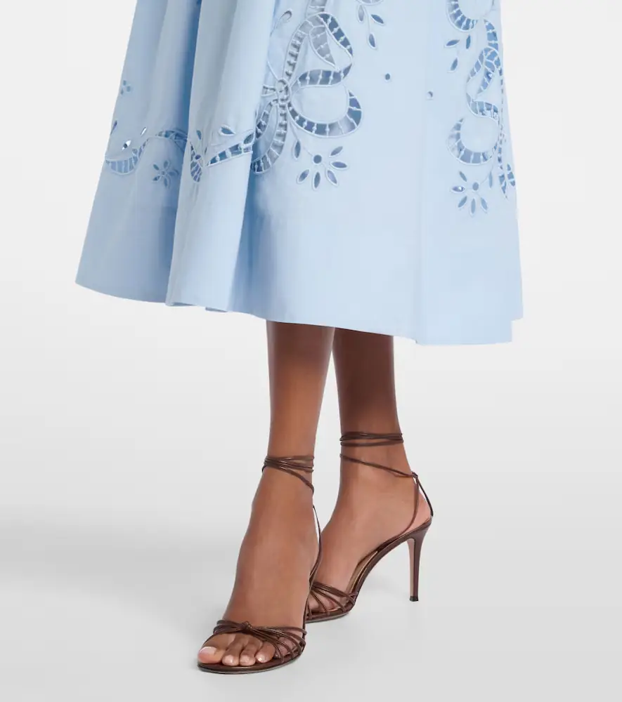 Self-Portrait Broderie anglaise cotton-blend midi dress | Thumbnail 6 Self-Portrait Broderie anglaise cotton-blend midi dress | Thumbnail 6