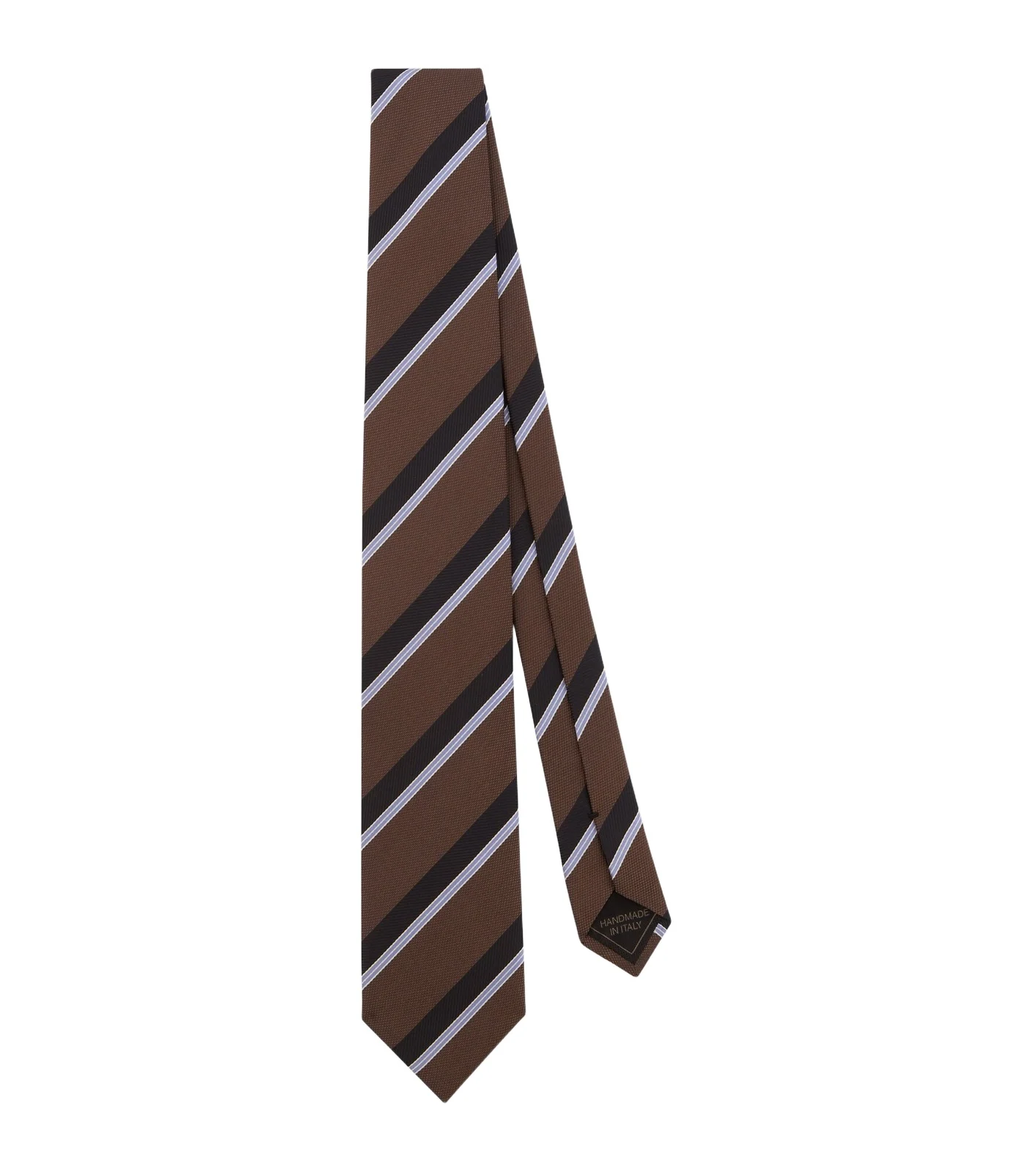 Striped silk jacquard tie