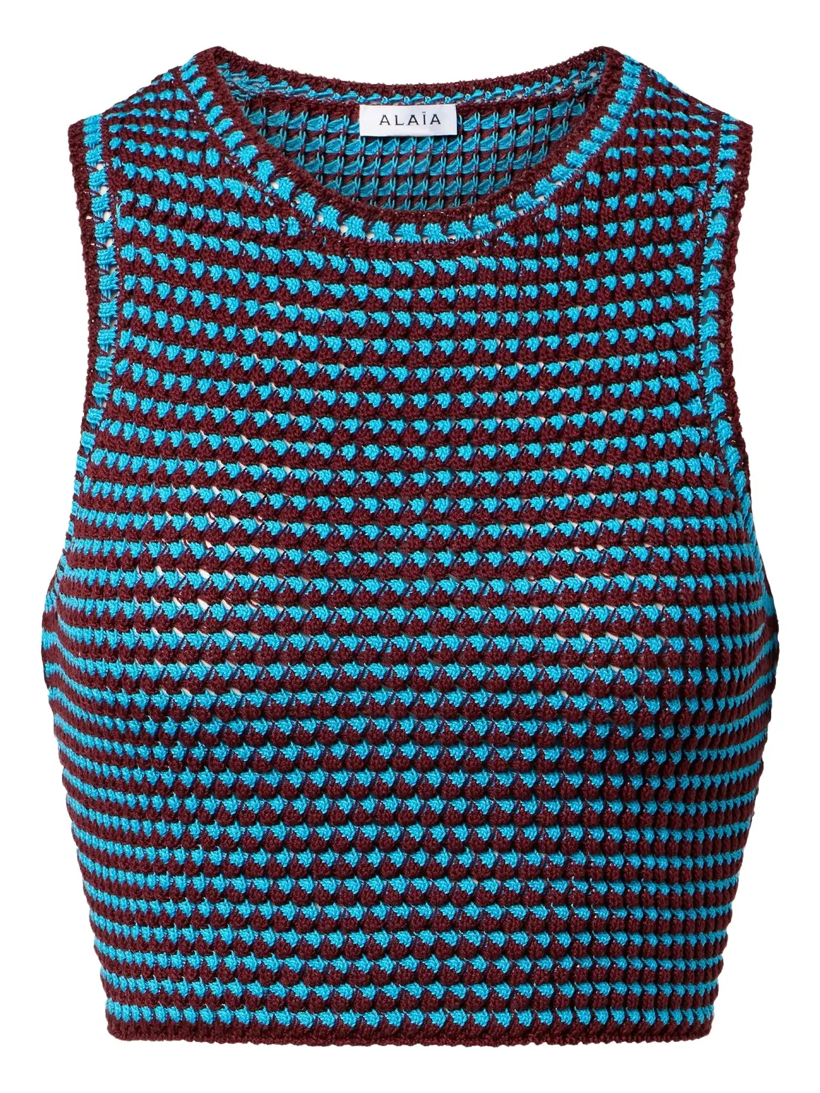 ALAÏA ALAÏA Crochet cotton crop top