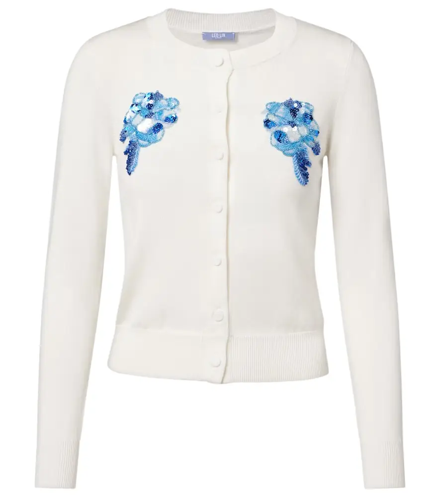 Leo Lin Claire embellished cardigan | Image 1 Leo Lin Claire embellished cardigan | Image 1