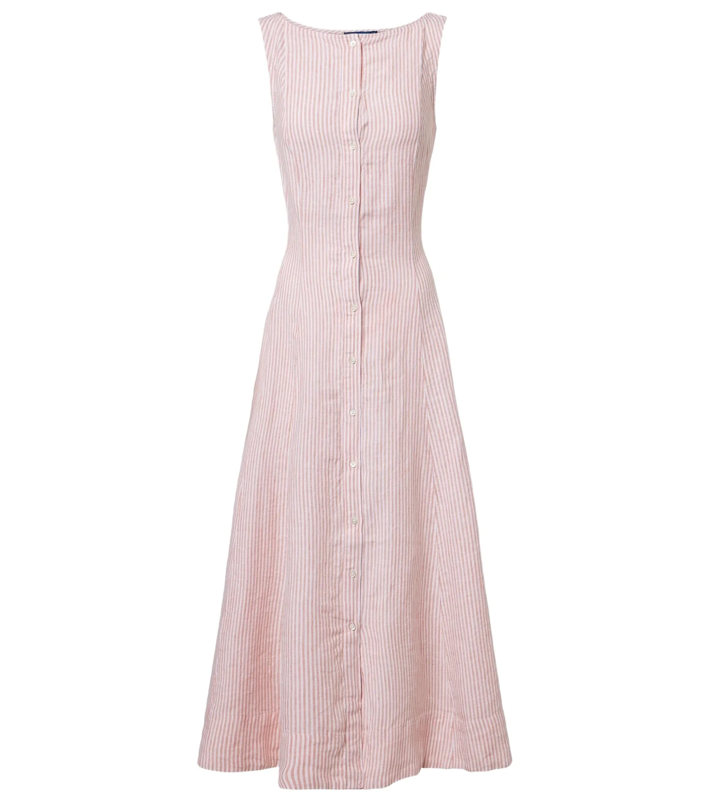 Striped linen midi dress Striped linen midi dress