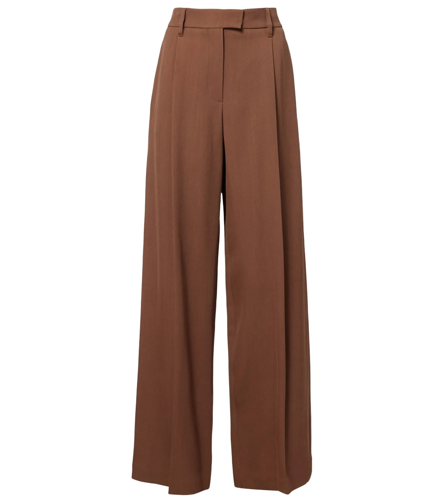 Brunello Cucinelli Monili pleated wool-blend wide-leg pants