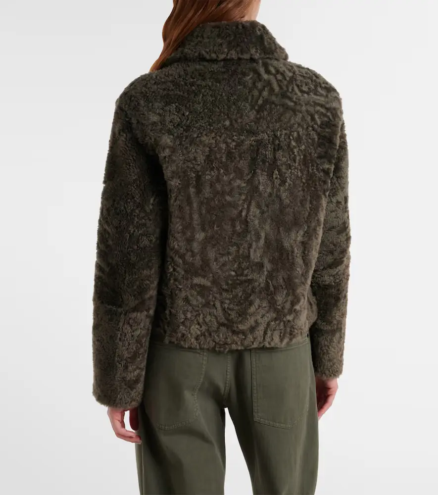 Brunello Cucinelli Cropped double-breasted shearling jacket | Thumbnail 2 Brunello Cucinelli Cropped double-breasted shearling jacket | Thumbnail 2