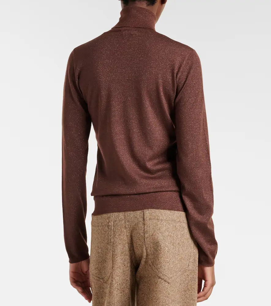 Brunello Cucinelli Cashmere and silk-blend turtleneck sweater | Thumbnail 5