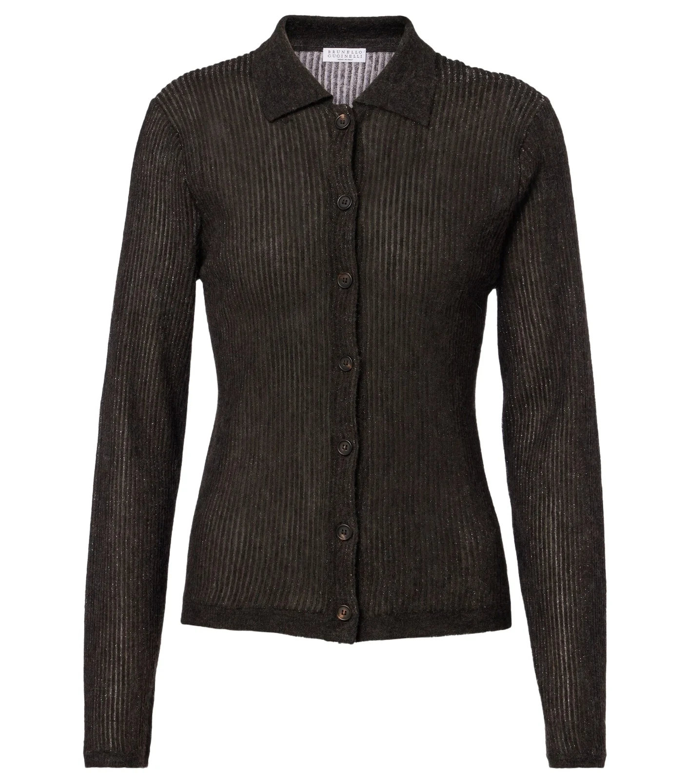 Brunello Cucinelli Silk, alpaca, and wool cardigan
