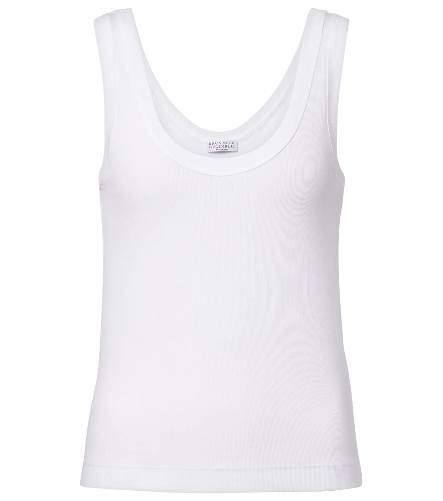 Brunello Cucinelli Monili cotton-blend tank top