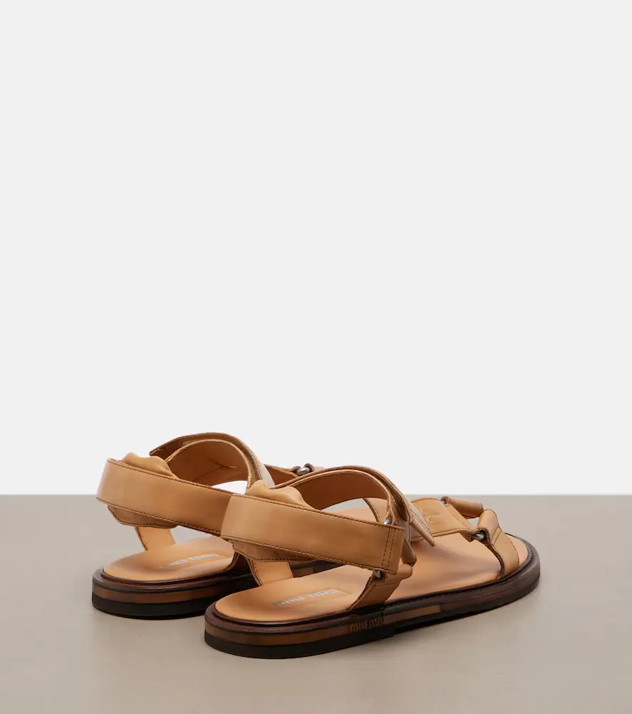 Miu Miu Leather sandals | Thumbnail 4 Miu Miu Leather sandals | Thumbnail 4