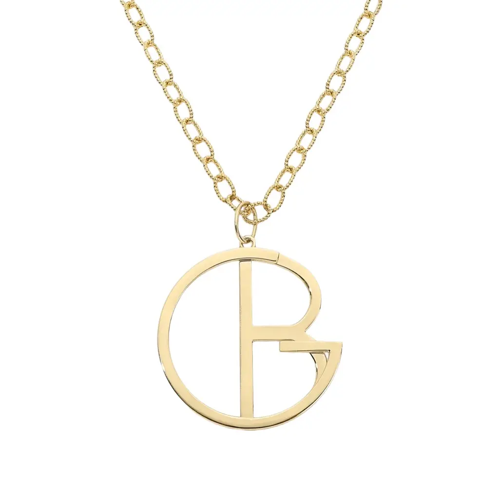 Stephanie Gottlieb Vault Sale: "GB" Large Gold Hidden Initial Necklace | Image 1 Stephanie Gottlieb Vault Sale: "GB" Large Gold Hidden Initial Necklace | Image 1