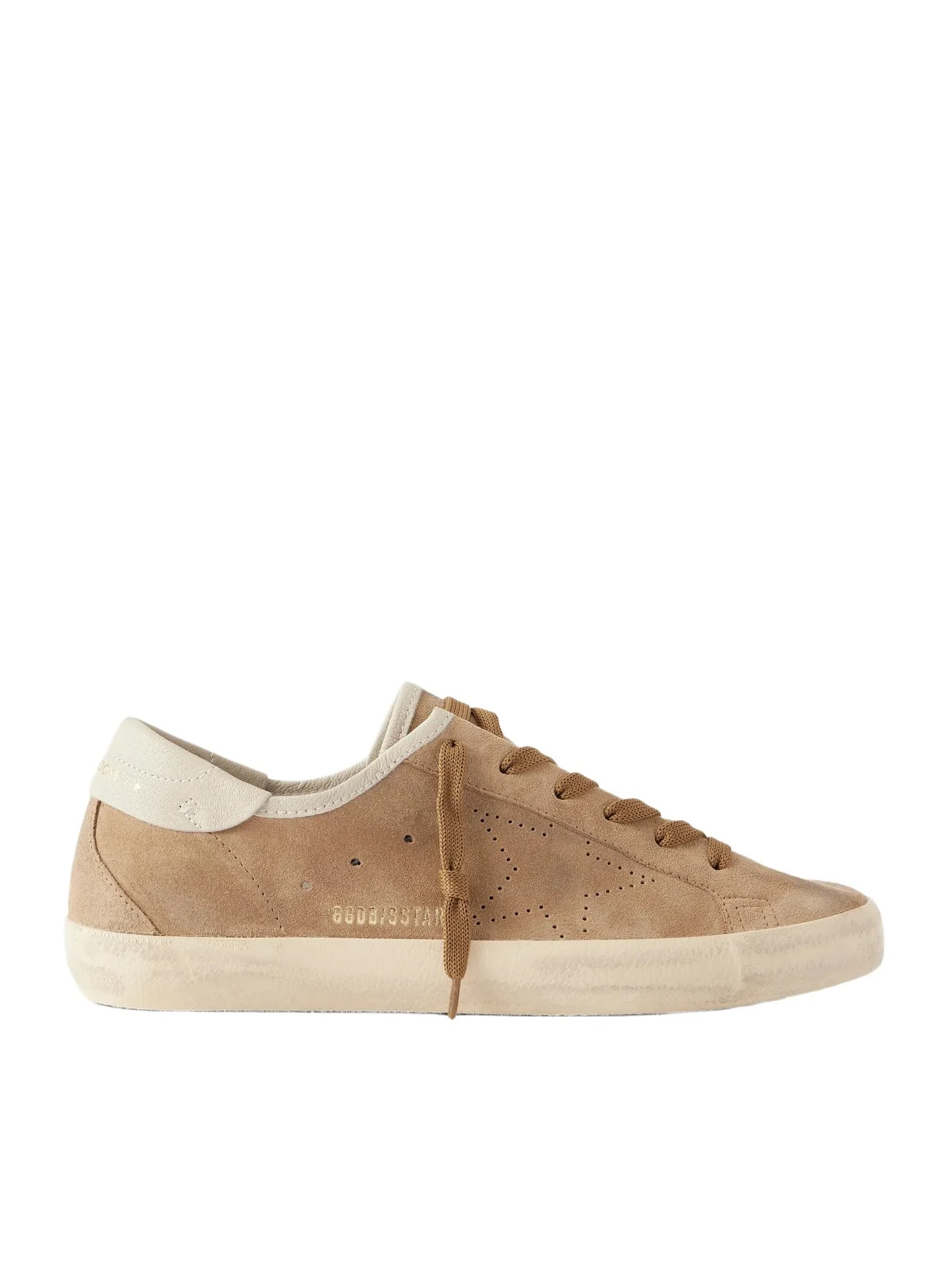 Super-star Leather-trimmed Suede Sneakers