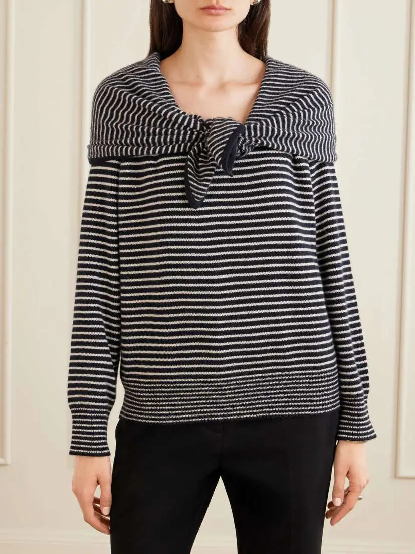 Tove Maia Tiered Striped Cashmere Sweater | Thumbnail 3 Tove Maia Tiered Striped Cashmere Sweater | Thumbnail 3