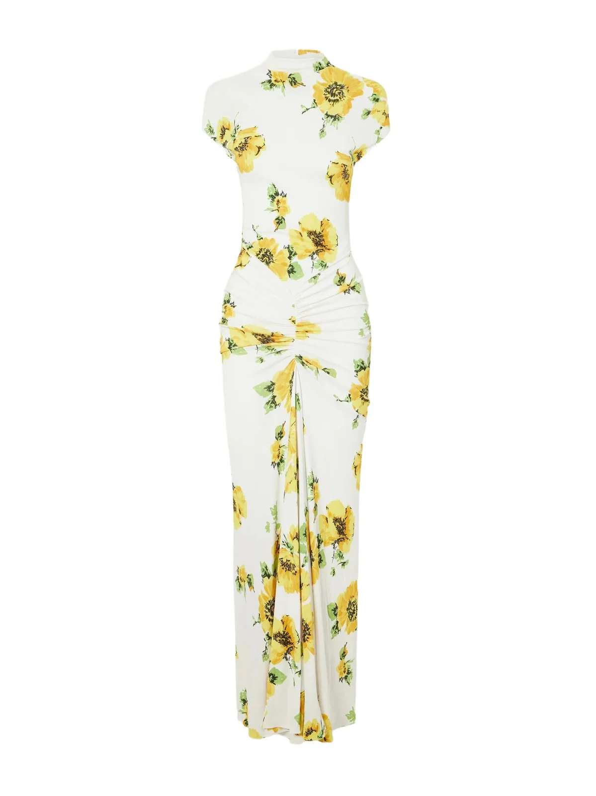 Floral-print Jersey Draped Maxi Dress Floral-print Jersey Draped Maxi Dress