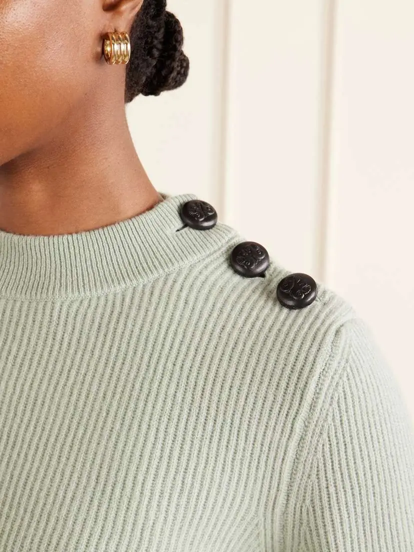 Blazé Milano Racka Ribbed-knit Wool And Cashmere-blend Sweater - Green | Thumbnail 5 Blazé Milano Racka Ribbed-knit Wool And Cashmere-blend Sweater - Green | Thumbnail 5