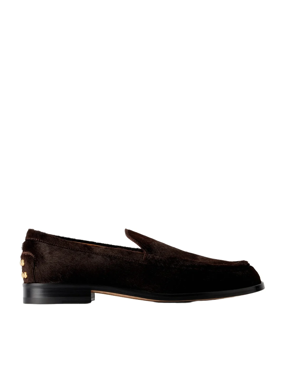 Studded Calf Hair Loafers