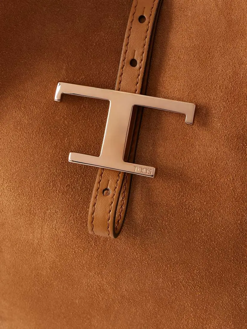 Tod's T Timeless Medium Suede Shoulder Bag | Thumbnail 5 Tod's T Timeless Medium Suede Shoulder Bag | Thumbnail 5