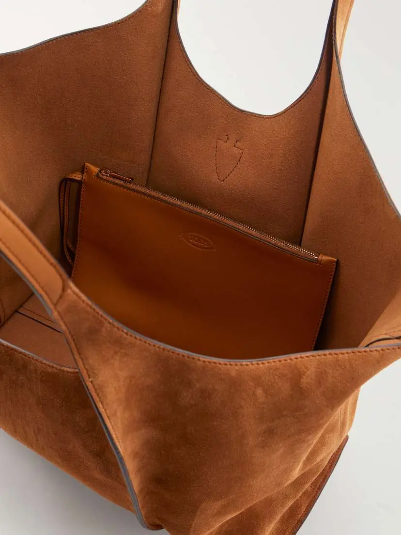 Tod's T Timeless Medium Suede Shoulder Bag | Thumbnail 6 Tod's T Timeless Medium Suede Shoulder Bag | Thumbnail 6
