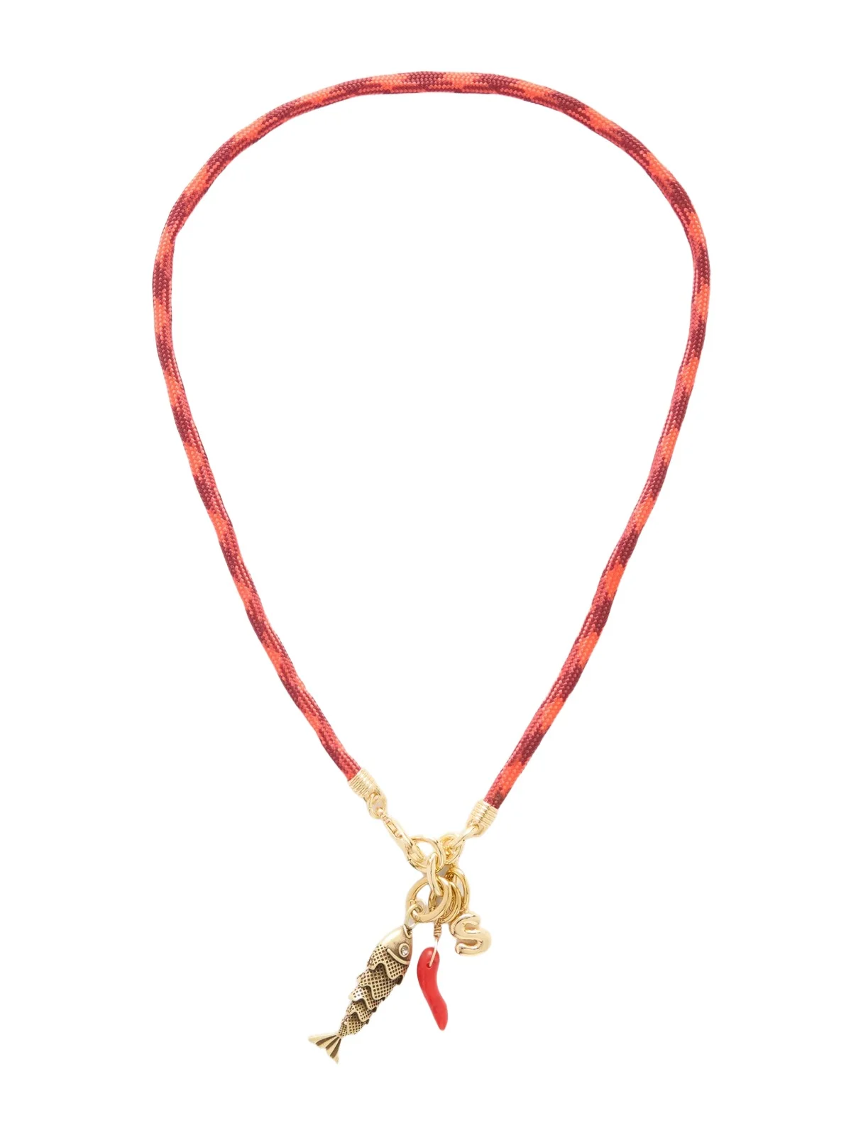 The Happy Cord Gold-tone And Cubic Zirconia Necklace