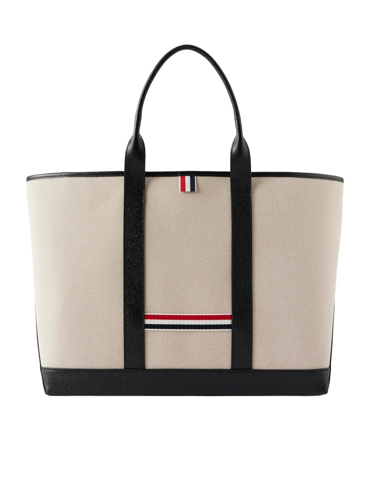 Tool Leather And Grosgrain-trimmed Canvas Tote Tool Leather And Grosgrain-trimmed Canvas Tote