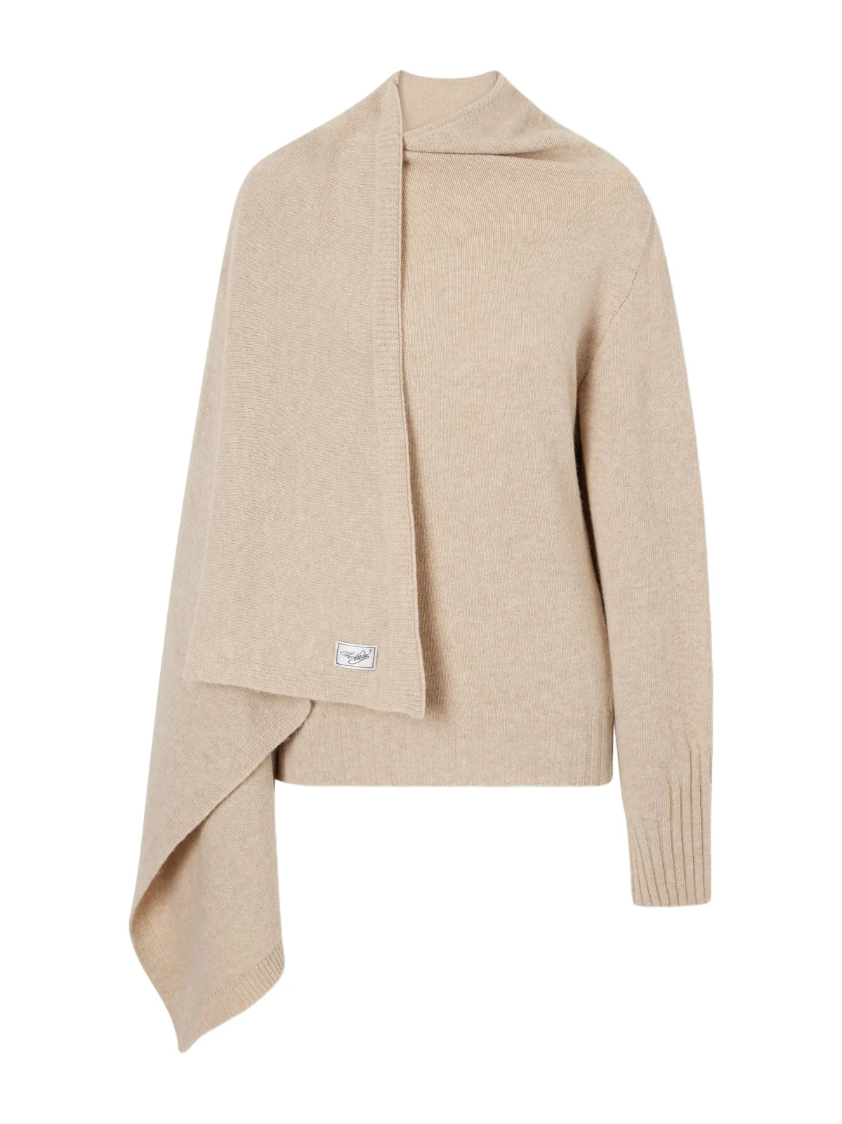 Draped Wool Sweater