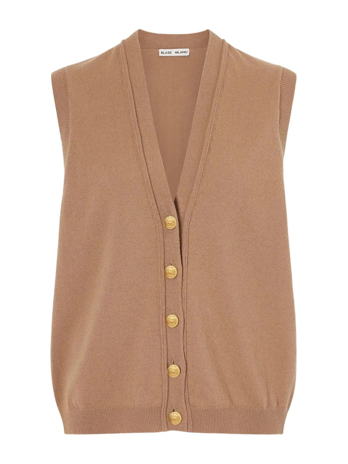 Highland Wool And Cashmere-blend Vest - Brown