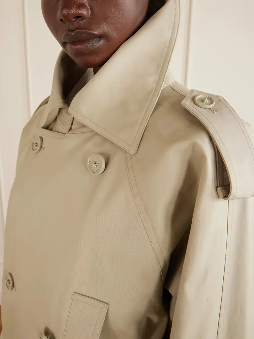 Balenciaga Double-breasted Cotton-gabardine Trench Coat | Thumbnail 6 Balenciaga Double-breasted Cotton-gabardine Trench Coat | Thumbnail 6