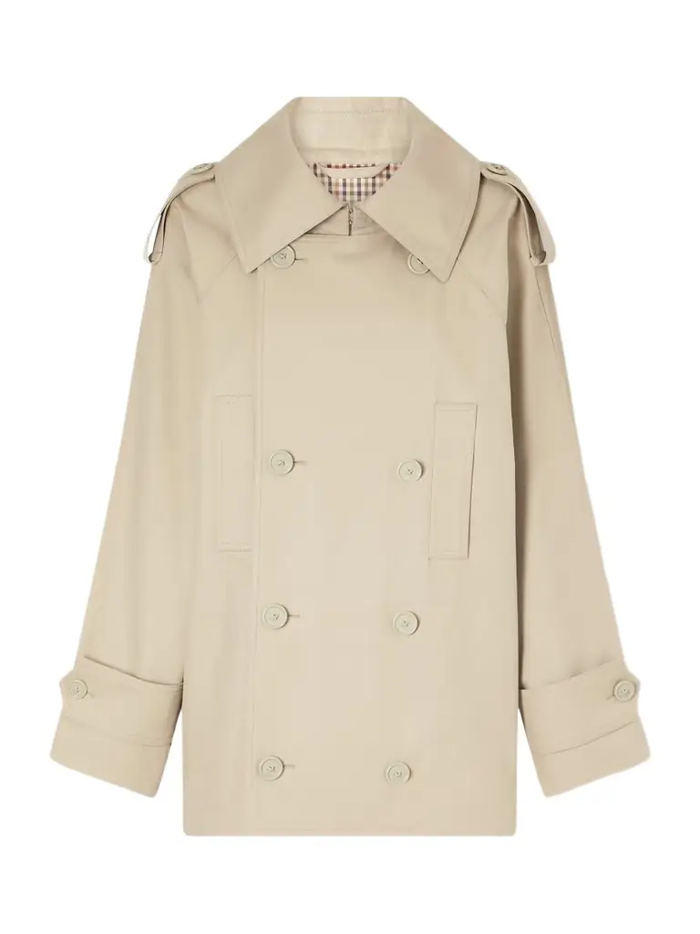 Balenciaga Double-breasted Cotton-gabardine Trench Coat | Image 1 Balenciaga Double-breasted Cotton-gabardine Trench Coat | Image 1