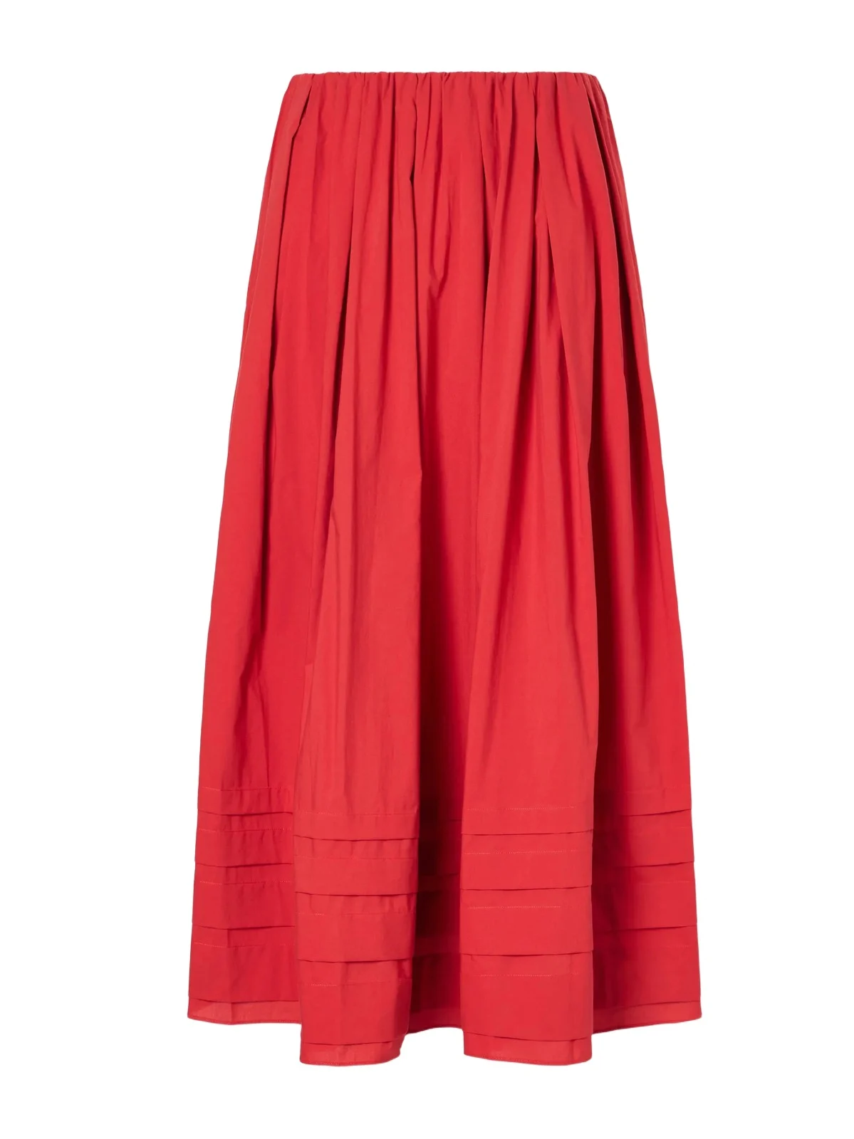 Cales Pleated Cotton-poplin Midi Skirt Cales Pleated Cotton-poplin Midi Skirt