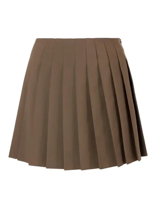 Pleated Woven Mini Skirt Pleated Woven Mini Skirt