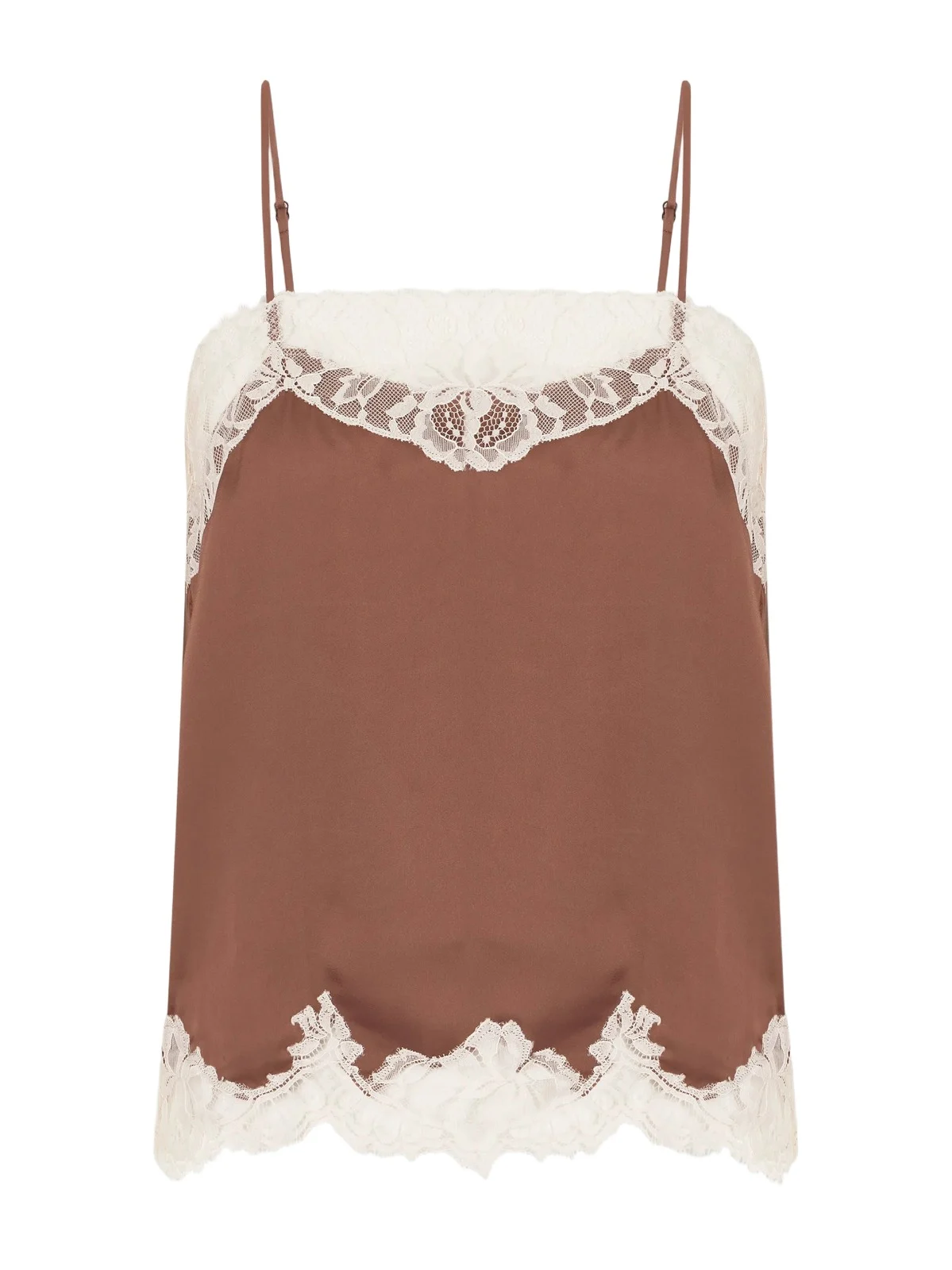 Marisol Lace-trimmed Satin Tank Marisol Lace-trimmed Satin Tank