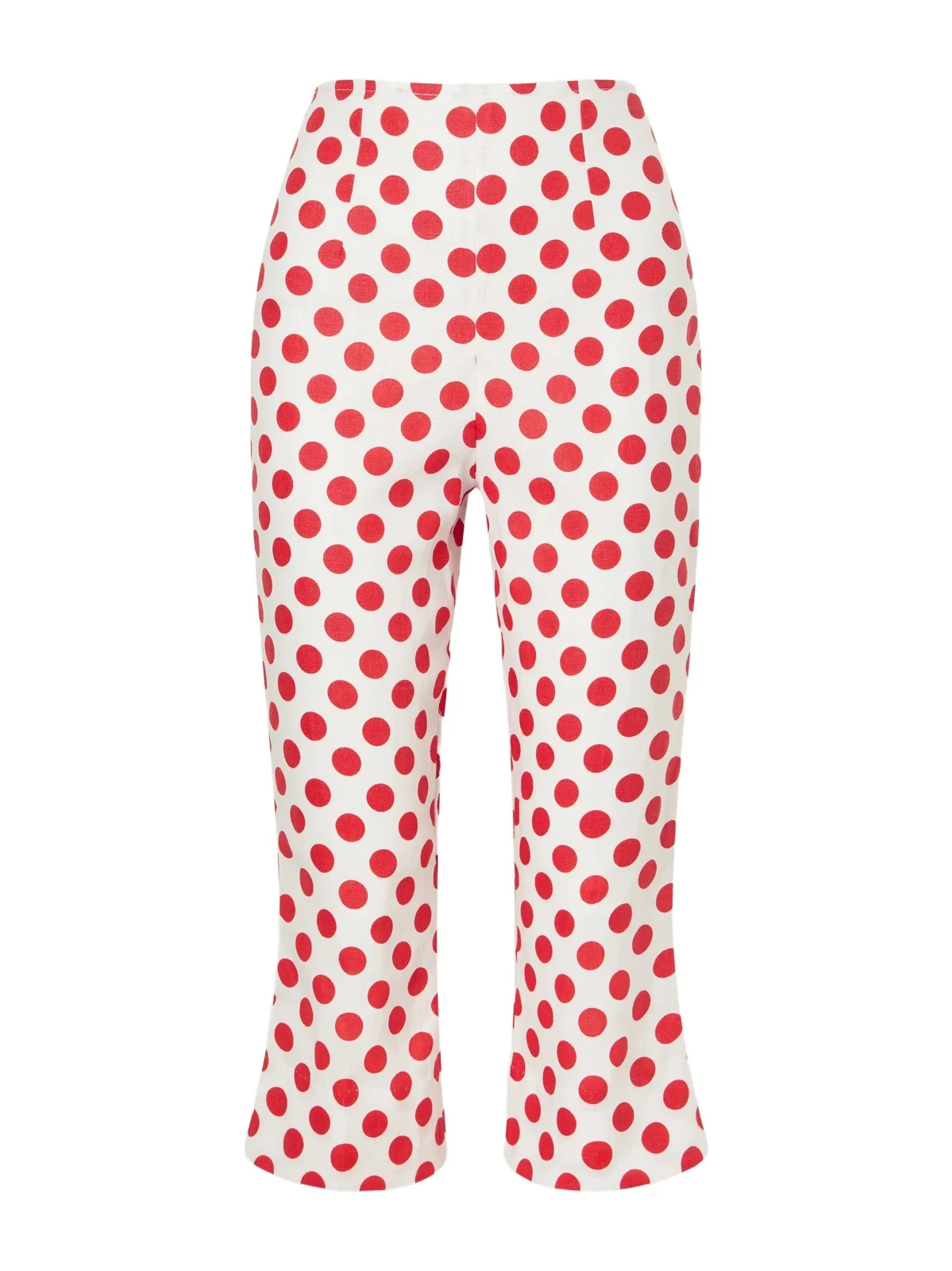 Valeria Capri Polka-dot Linen Pants Valeria Capri Polka-dot Linen Pants