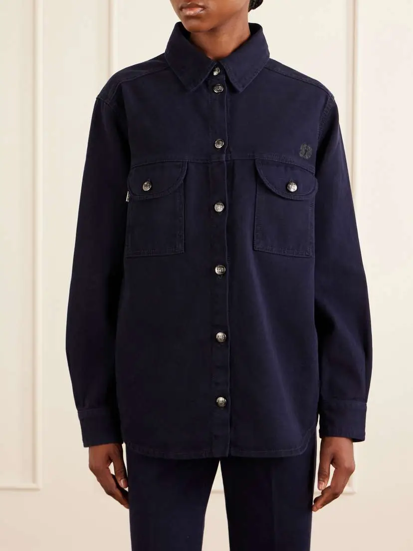 Blazé Milano Berber Embroidered Denim Shirt | Thumbnail 3 Blazé Milano Berber Embroidered Denim Shirt | Thumbnail 3