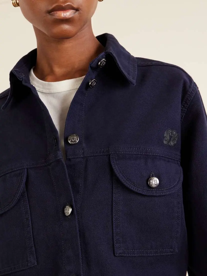 Blazé Milano Berber Embroidered Denim Shirt | Thumbnail 5 Blazé Milano Berber Embroidered Denim Shirt | Thumbnail 5