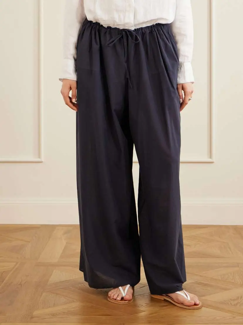 Les Vacances D’Irina The Pantaloons Cotton-poplin Wide-leg Pants | Thumbnail 3 Les Vacances D’Irina The Pantaloons Cotton-poplin Wide-leg Pants | Thumbnail 3