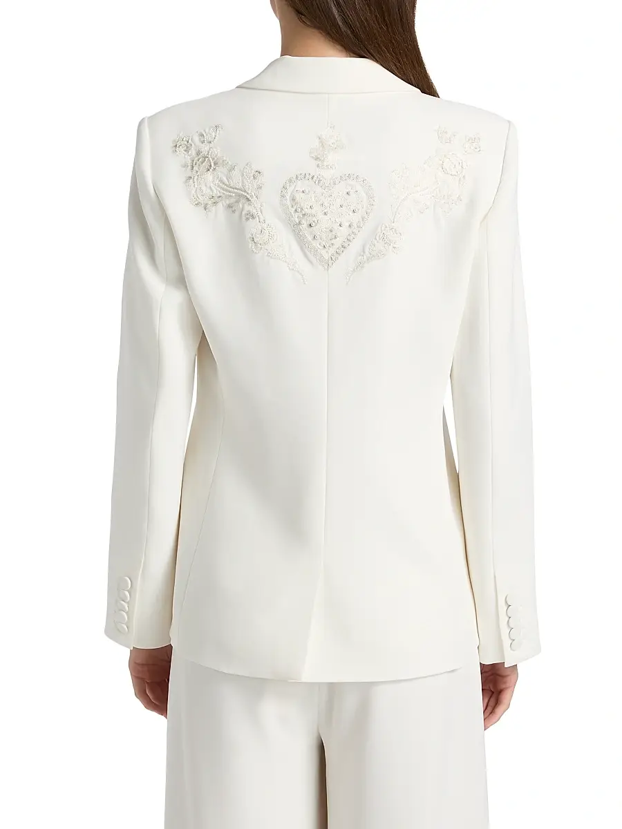 Cinq à Sept Women's Karlie Embroidered Blazer | Thumbnail 5 Cinq à Sept Women's Karlie Embroidered Blazer | Thumbnail 5