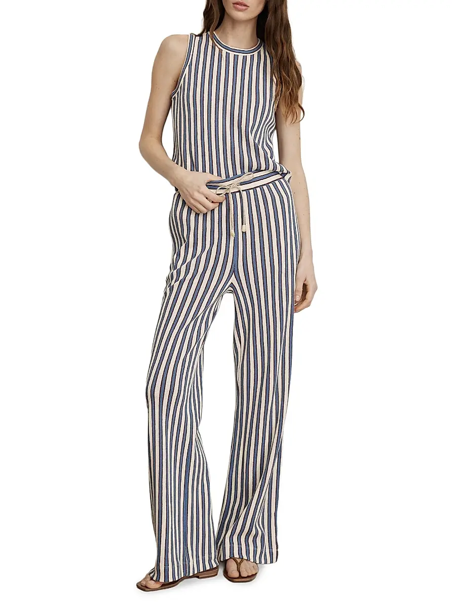 Veronica Beard Women's Zosia Striped Cotton-Blend Pants | Thumbnail 2 Veronica Beard Women's Zosia Striped Cotton-Blend Pants | Thumbnail 2