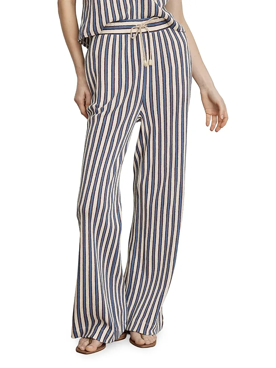 Veronica Beard Women's Zosia Striped Cotton-Blend Pants | Thumbnail 3 Veronica Beard Women's Zosia Striped Cotton-Blend Pants | Thumbnail 3