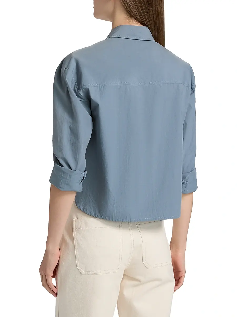 Veronica Beard Women's Aderes Cotton Embroidered Shirt | Thumbnail 5 Veronica Beard Women's Aderes Cotton Embroidered Shirt | Thumbnail 5