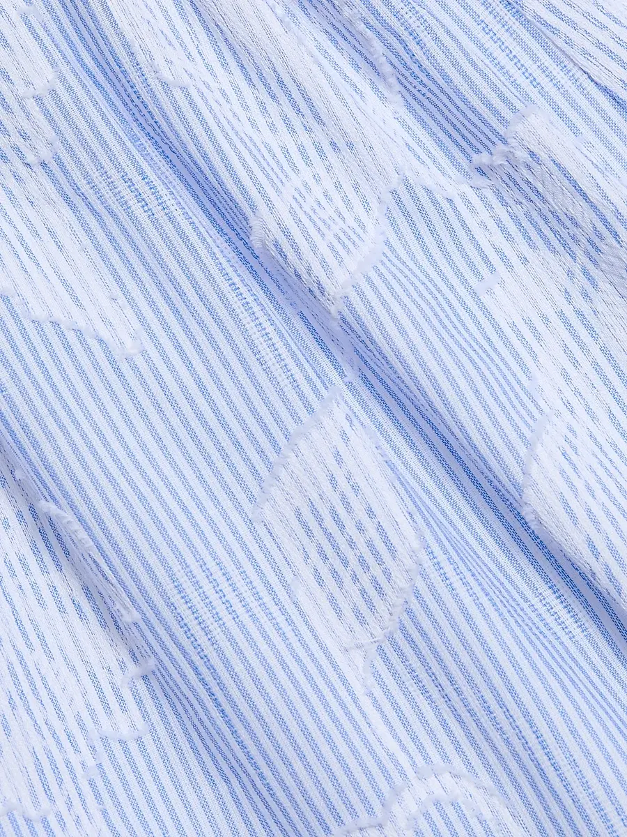 Generation Love Women's Olson Floral-Striped Cotton Bubble Shorts | Thumbnail 7 Generation Love Women's Olson Floral-Striped Cotton Bubble Shorts | Thumbnail 7