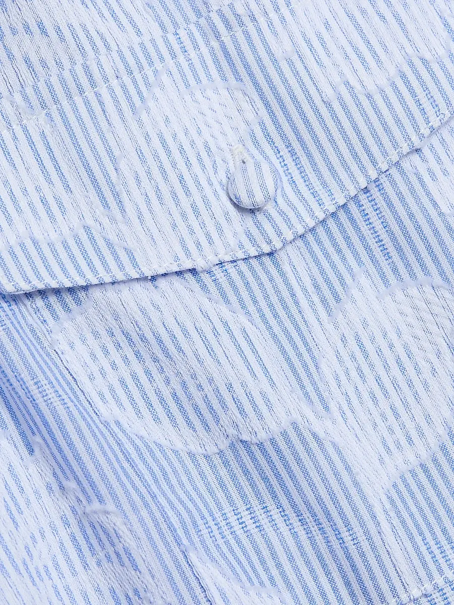 Generation Love Women's Mina Floral-Stripe Cotton Shirt | Thumbnail 7