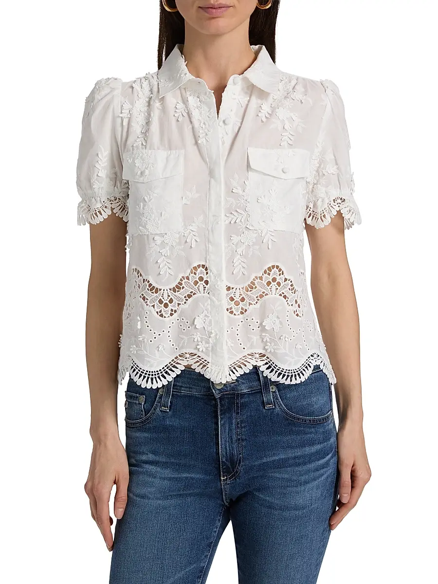 Generation Love Women's Mina 3D Voile Top | Thumbnail 3 Generation Love Women's Mina 3D Voile Top | Thumbnail 3
