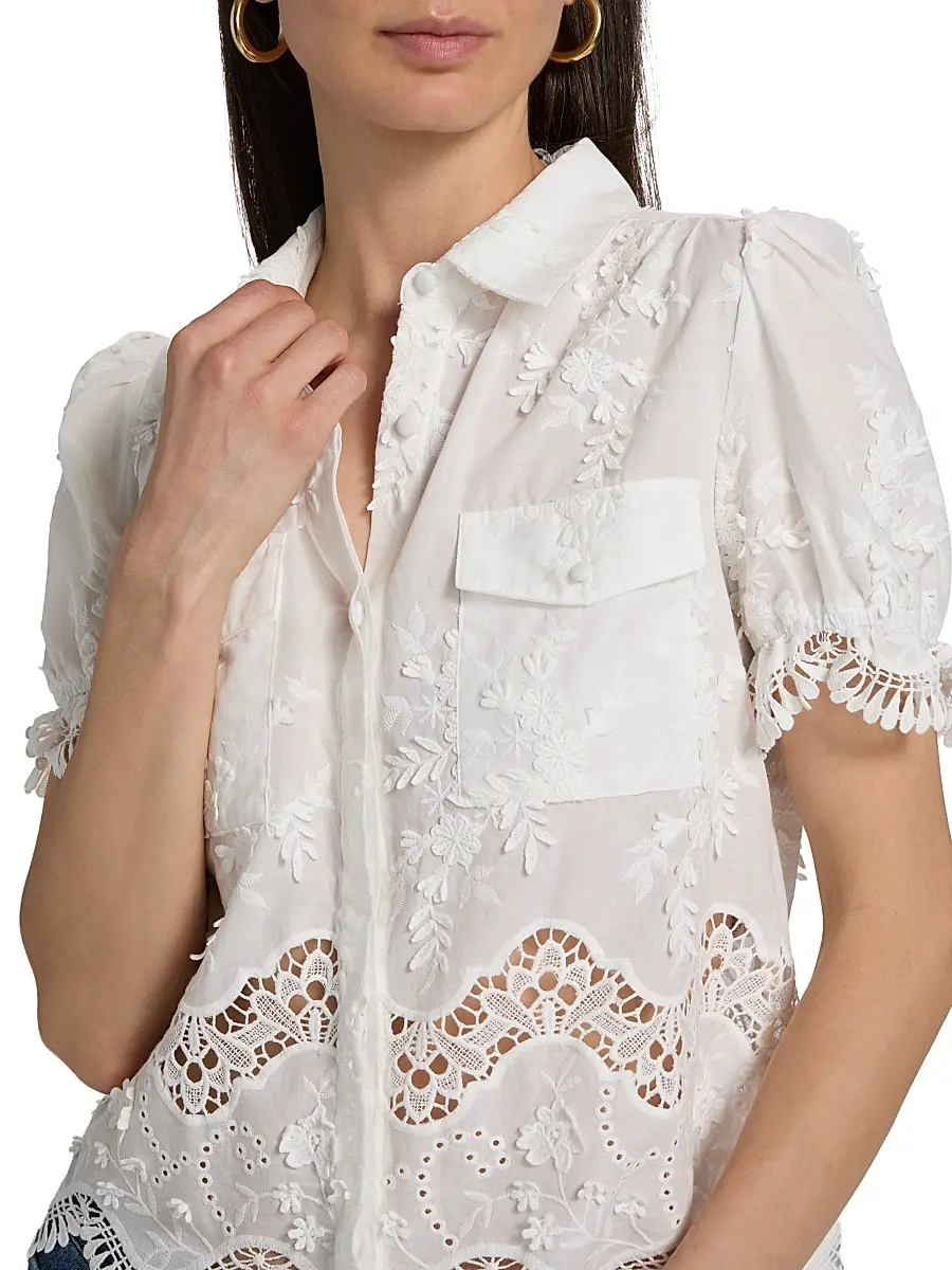 Generation Love Women's Mina 3D Voile Top | Thumbnail 6 Generation Love Women's Mina 3D Voile Top | Thumbnail 6