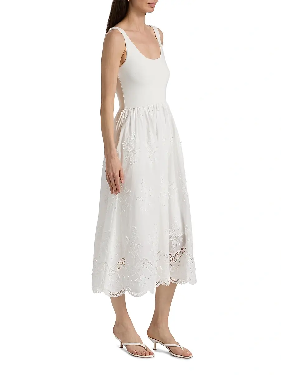 Generation Love Women's Leann 3D Voile Combo Midi-Dress | Thumbnail 4 Generation Love Women's Leann 3D Voile Combo Midi-Dress | Thumbnail 4